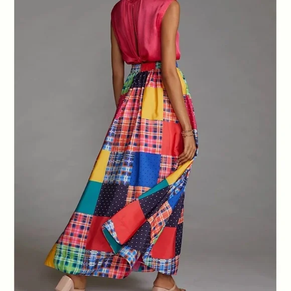 Anthropologie Maeve patchwork Aline skirt new with tags small - Picture 3 of 5